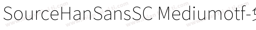SourceHanSansSC Mediumotf字体转换